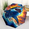 1pc Great White Shark Sunset Umbrella with Plastic Handle,Suitable for All Seasons UmbrellaPT483
