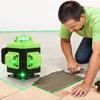16/12/8 Line 4D 360° Horizontal Vertical Cross Green Light Laser Level Self-Leveling Measure APP Control