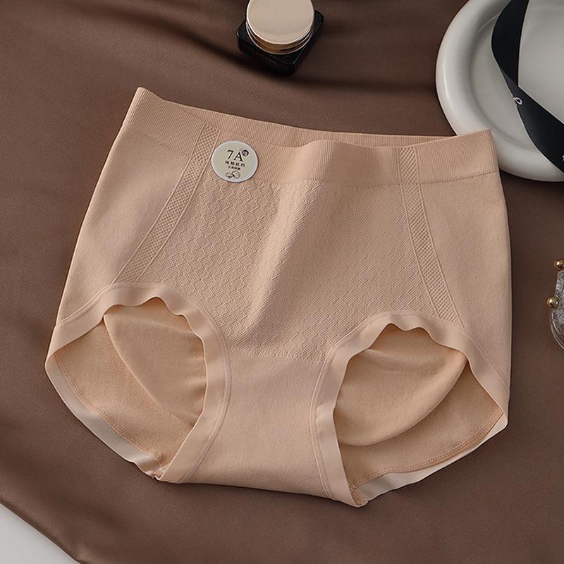 Large Size Lady Spring 7A Antibacterial Crotch Abdominal Lift Hip Breathable Non-scar Waist Triangle Briefs