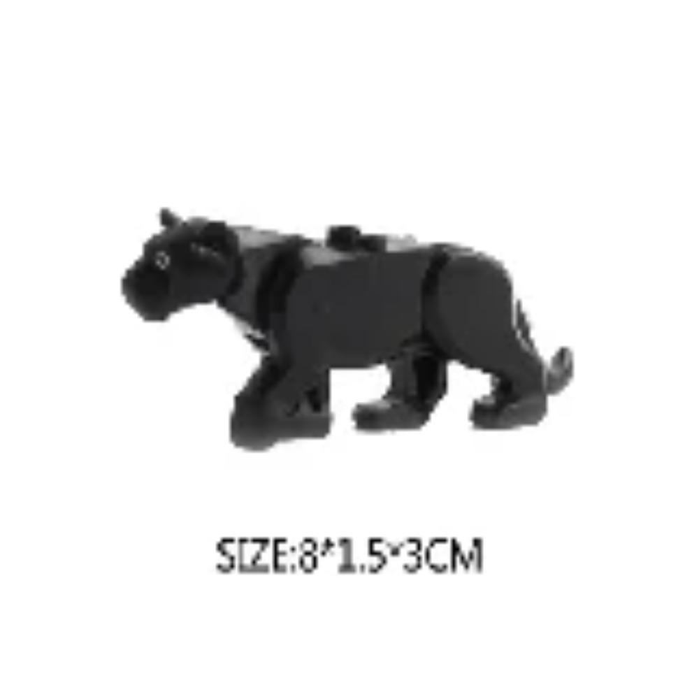Animal Building Blocks City Small Large Ornaments Panda Dog Sheep Pig Cow Zoo Deer Mount Crocodile Tiger Wolf Eagle Boy Gift Toy