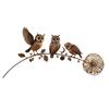 Gedenk-Gartenstecker Tierstecker, Rustikale Hofkunst-Dekorationen mit Löwenzahn-Akzent, Metall-Außen-Deko-Skulptur für Rasen Terrasse Blumenbeet