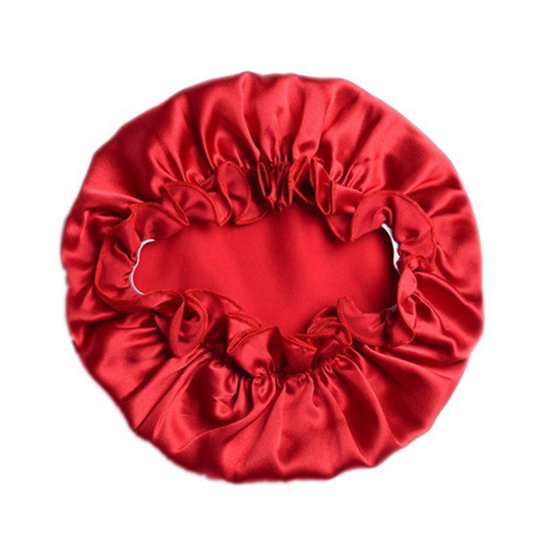 Mulberry Silk Hair Care Round Cap 16 Mmi Silk Nightcap Headgear Chemotherapy Cap Silk Shower Cap