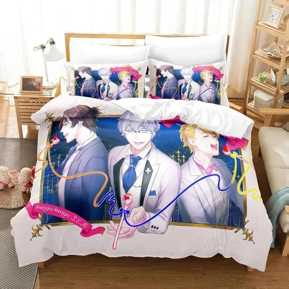 Anime Idolmaster SideM Bedding Set Duvet Cover Bed Set Quilt Cover Pillowcase Comforter King Queen Size Boys Adult Bedding Set
