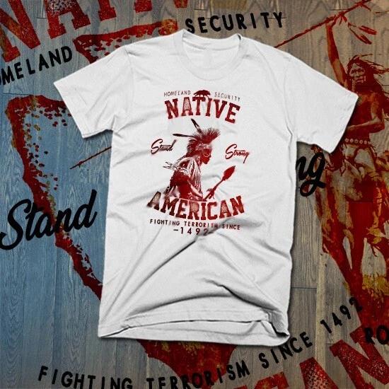 Native American Warrior Tribal Indigenous Warrior Stay Strong Men T-Shirt new M
