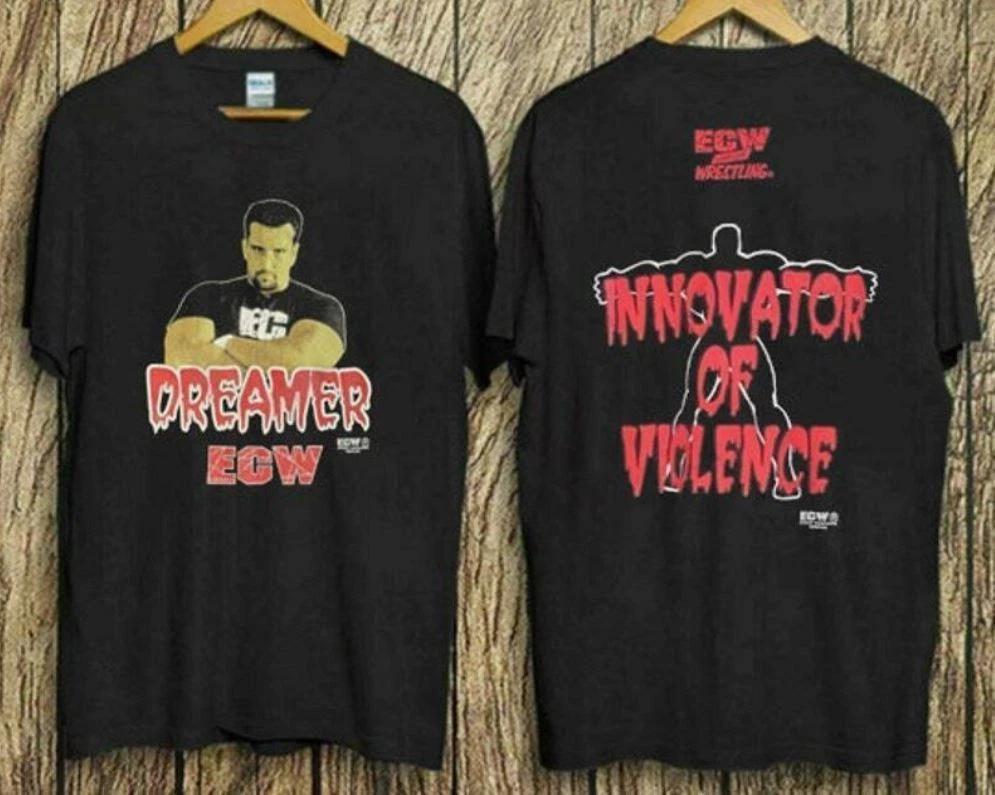 

винтажная футболка ECW Томми Дример с двусторонним принтом 3XL