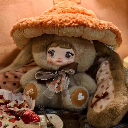 New Nuomi Mushroom Hat Series 400 Percent Extra Large Blind Box Birthday Gift Giant Plush Toy Super Soft Comfortable Kawaii Doll