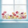 Sticker Double Sided Visual Graphic Flower Wall Removable Waterproof Stickers Decorative Wall Sticker Windows Decoration