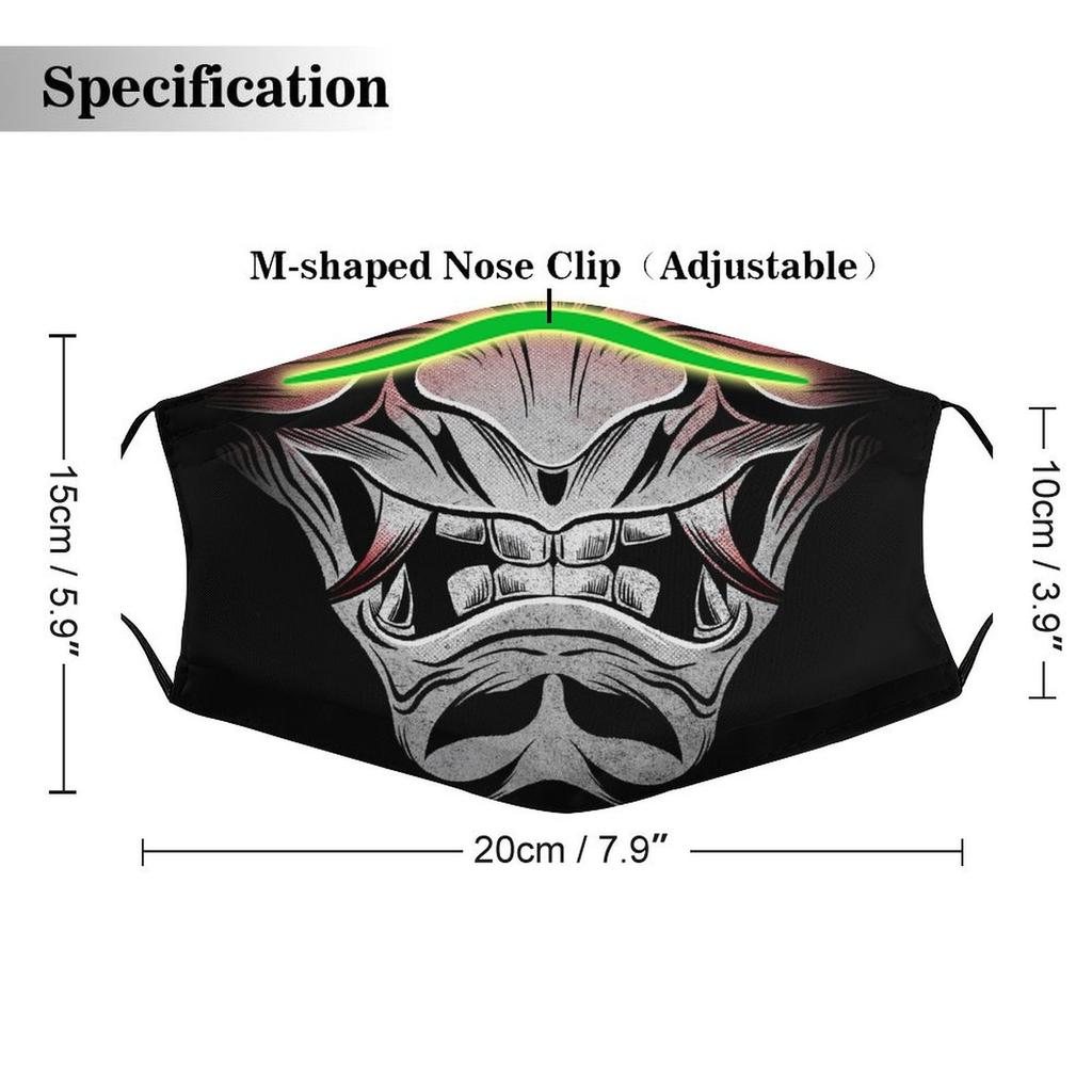 1Pack Protective Face Mask With Replaceable 5/10/15 Filters And Soft Nylon Stretch Fabric Offering Breathable Durable Daily Protection