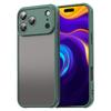 For iPhone 17 Pro Case Drop Proof Airbags Frosted Translucent PC+TPU Phone Back Cover