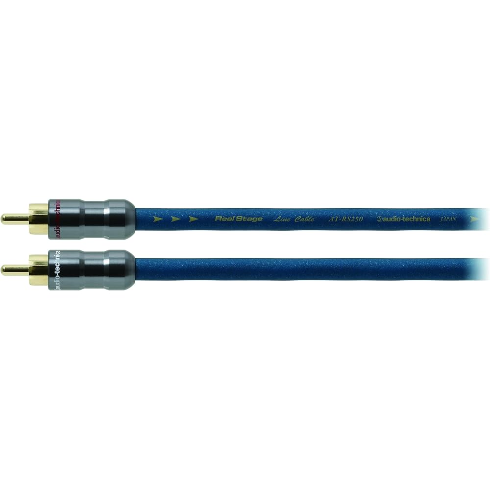 Audio-Technica AT-RS250/0.7 Triple Hybrid Audio Cable: PC-Triple C + PCUHD + OFC RCA, Heat Resistant, Noise Resistant, Car Use, Small Plug, Made in Ja