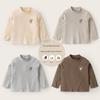 Right Europe Boy's Long-Sleeved T-shirt Half Turtleneck Bottoming Shirt Baby Autumn and Winter Kids Tops Kids Children's Clothing