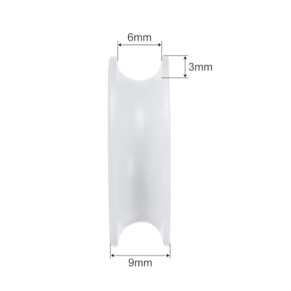 Nylon Pulley 6 30 10mm 8pcs Set with Chrome Steel Bearings for Reliable Performance in DIY and Professional Use