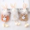 Rabbit Pendant Bunny Doll Hanging Ornaments Cloth Dolls Easter Plush Toy for Easter Party Decor Kids Gift Home Decorations
