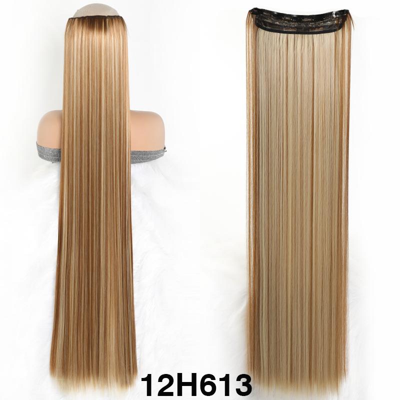 40 tommer Hår Extensions Clip In Hår Extensions Syntetisk5 Klips i Ett-Stykke Type Hår Extensions For Kvinner