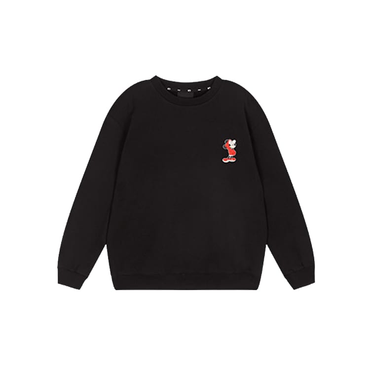 MLB X Disney MLB X Disney Sweatshirts Unisex Black Crew Neck Moderate Regular 31MTK1011-50L