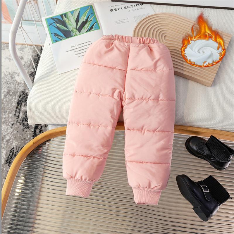 

Мальчики Девочки Брюки из овечьей шерсти Детские Утепленные Пуховые Брюки Детские Зимние Утепленные Брюки Малыш Теплые Спортивные Штаны 2-8 Л 100cm розовый