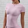 JYL Quick Dry Tight Yoga Top Tee Outdoor Running Shirt