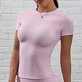 JYL Quick Dry Tight Yoga Top Tee Outdoor Running Shirt
