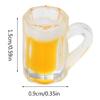 10PCS Miniature Beer Glass Dollhouse Mug Models Fairy Garden Doll House Decor