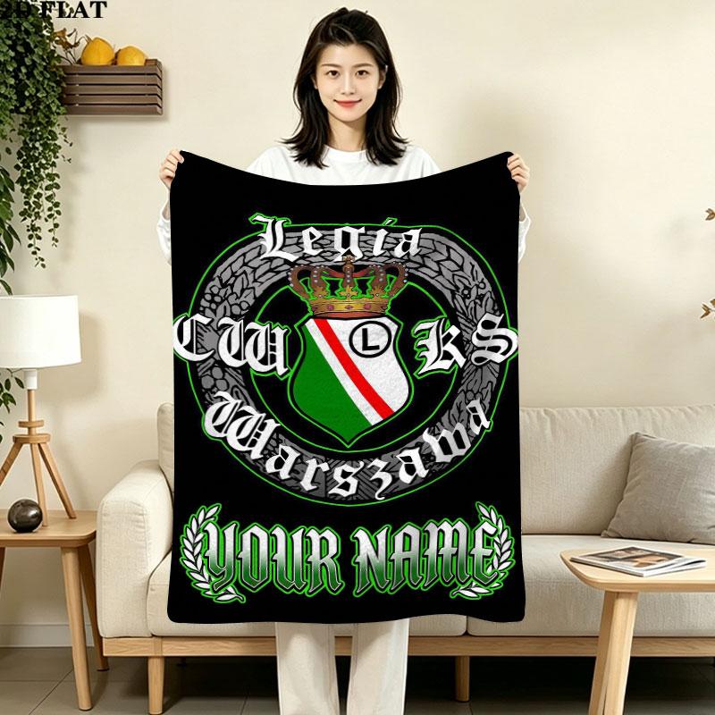 Custom Legia Warsaw Blanket, High quality Comfortable for All Seasons, Home Decor, Warmth and Comfort