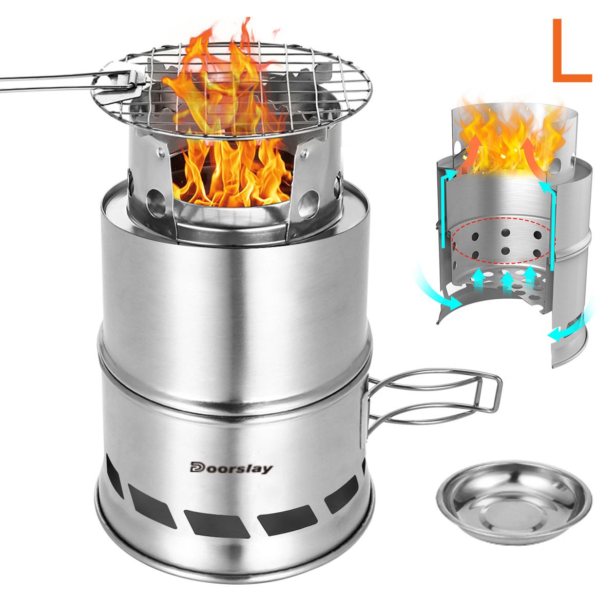 

Модернизированная походная и походная печь с деревянной зольной плитой и складной ручкой, портативная складная