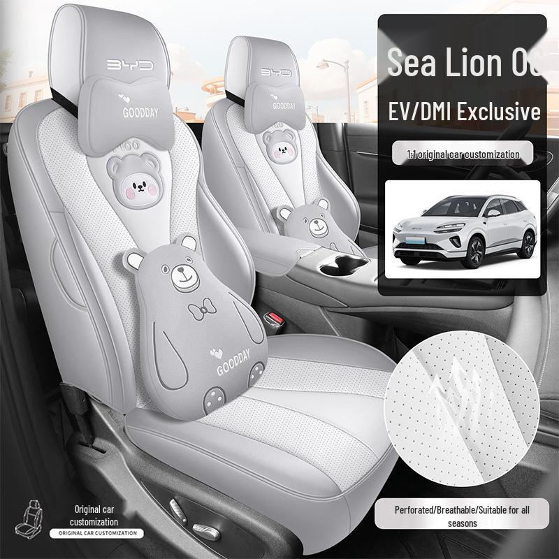 BYD Sea Lion 06dmi/06ev Leather Seat Covers - Full Coverage Cushion Special