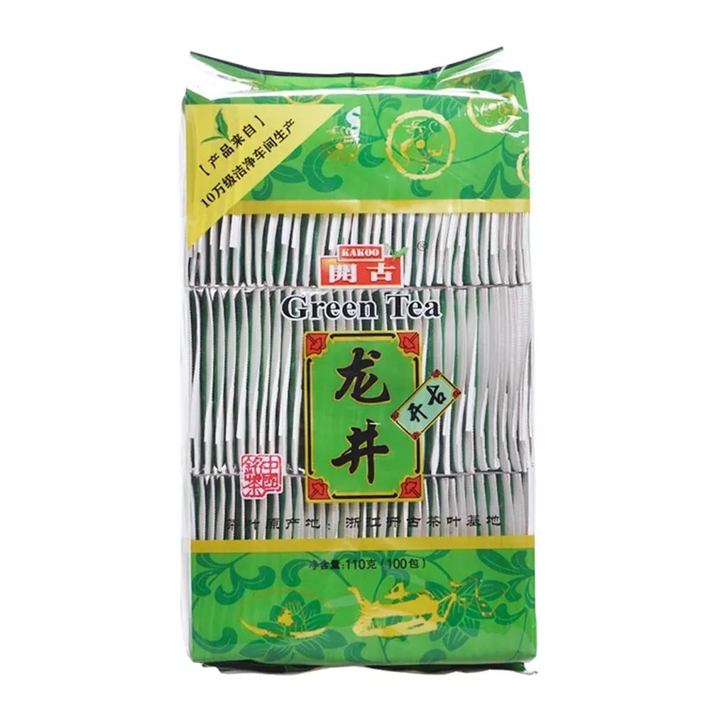 Premium Longjing Green Tea Bags 100 Pack Office Tea Supply