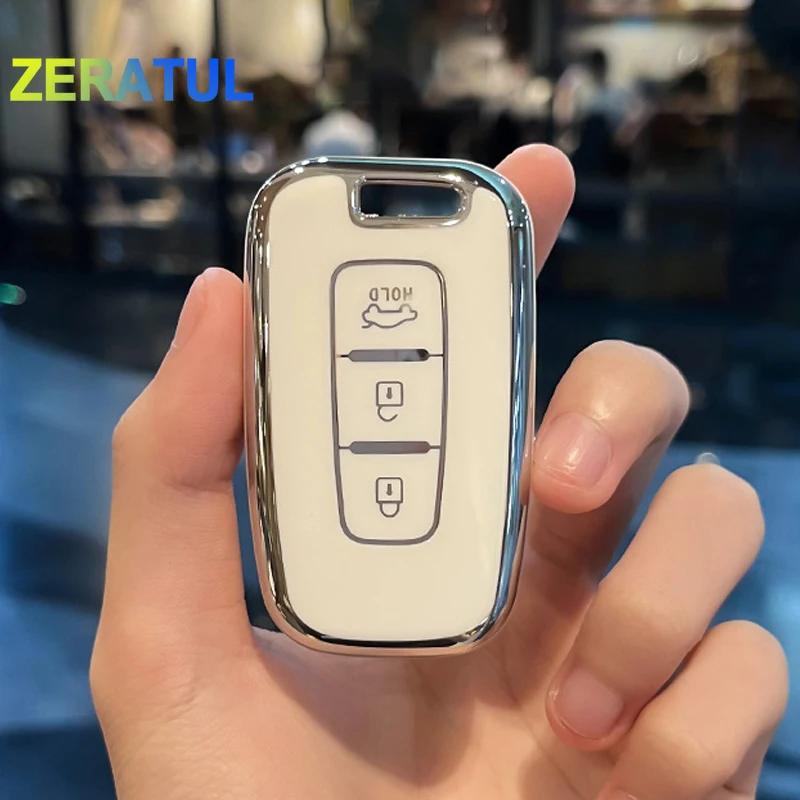 3/4 Buttons Fit For Hyundai Genesis Coupe Sonata Ix35 Fit For Kia Forte Sportage K2 K5 Soft Tpu Auto Intelligent Key Fob Remote Housing Cover Case