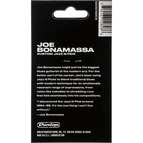 Jim Dunlop Joe Bonamassa Signature Picks, Bonamassa Jazz III Gold, 47PJB3NG