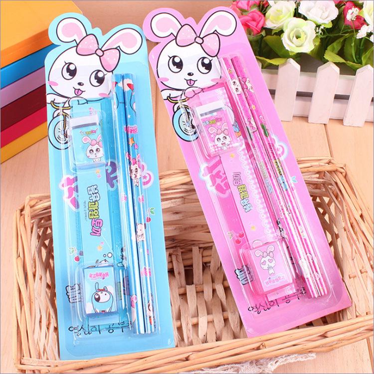 Cartoon Gift Box: Korean Stationery Set for Kindergarten & Elementary School Rewards