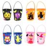 Trick Or Treat Halloween Candy Bag Halloween Decoration Gift Basket Cartoon Halloween Bag  Props