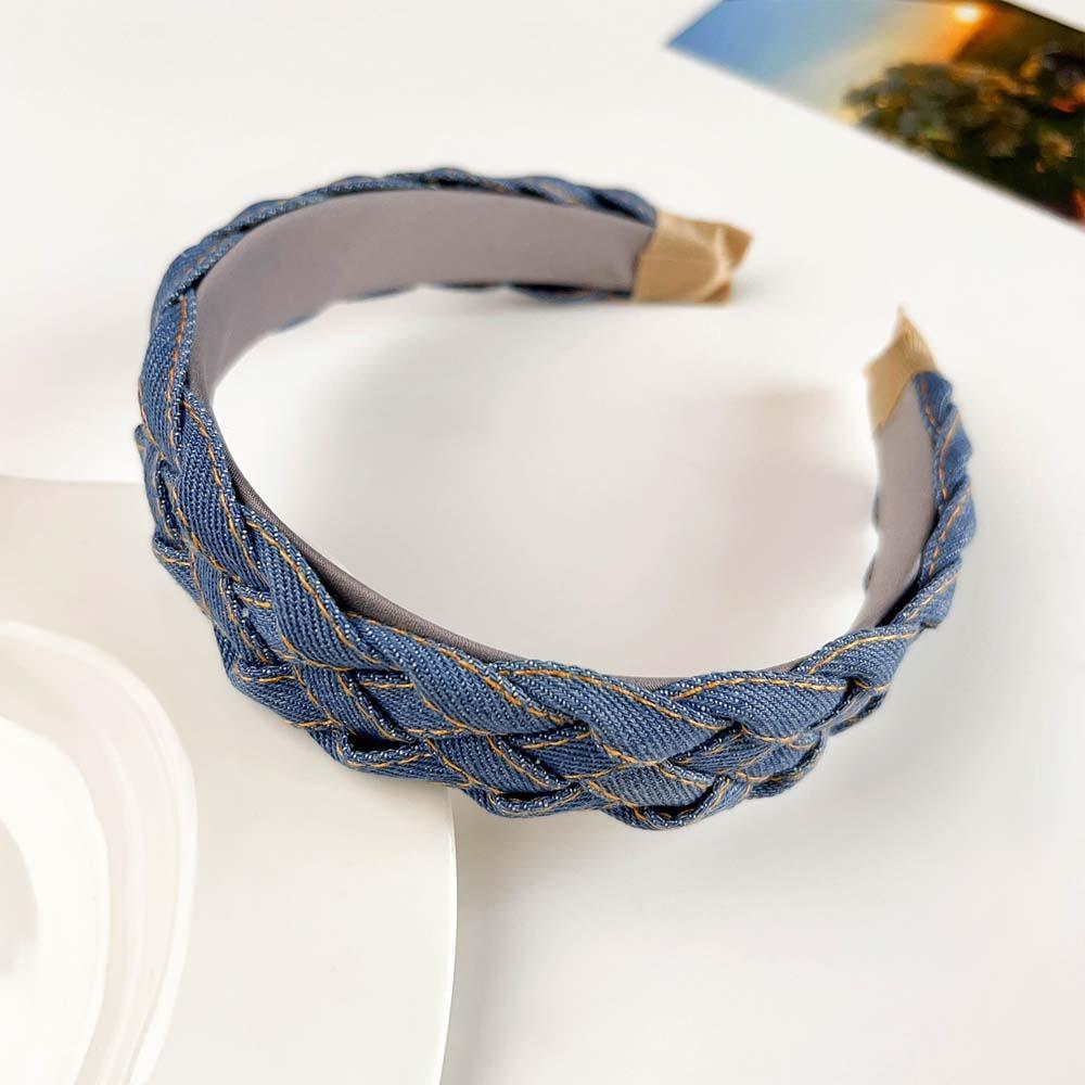 Headdress Cowboy Hair Hoop Denim Cloth Denim Knotted Headband Cowboy Hair Bands  Ladies/Girls