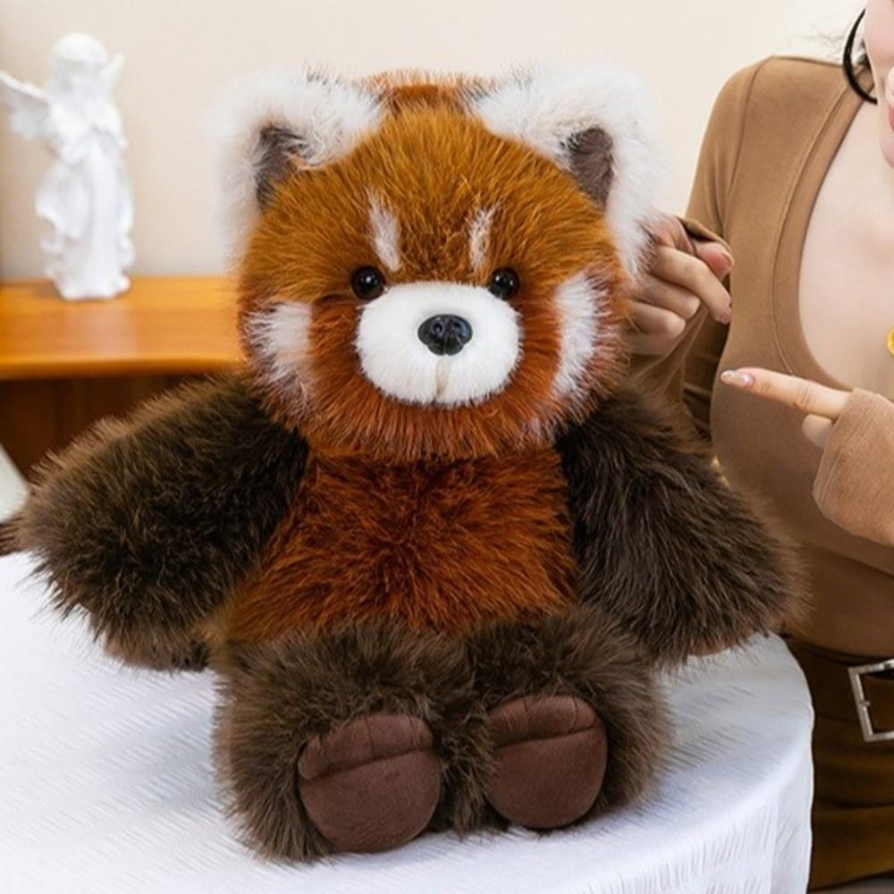 New Design Raccoon Animal Pillow Panda Fluffy Raccoon Soft Run Girls Gift