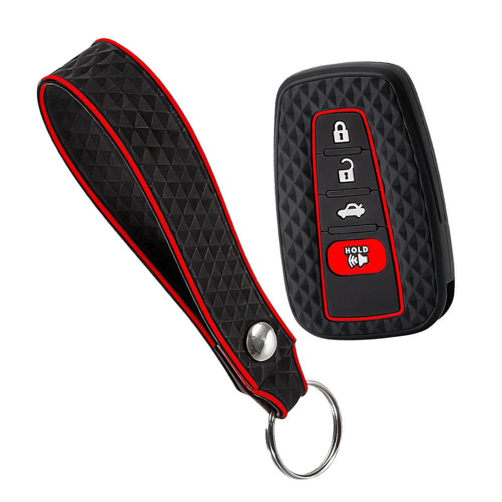 

Silicone Remote Car Key Case Cover For Toyota Chr Camry Corolla Rav4 Highlander C-Hr Prius Land Cruiser Prado Shell Accessories