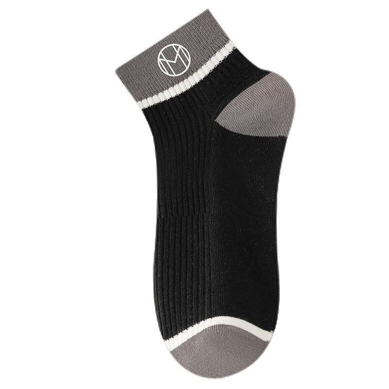 Men's Spring and Summer Thin Deodorant Sweat Absorption Low Help Shallow Mouth Short Tube Socks