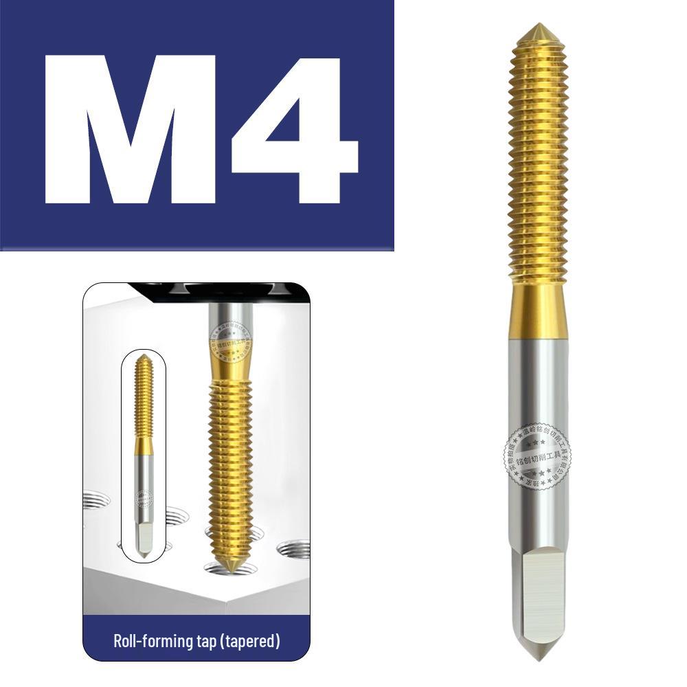Baiste Titanium Spiral Taps Set: Cobalt-Plated M3-M12