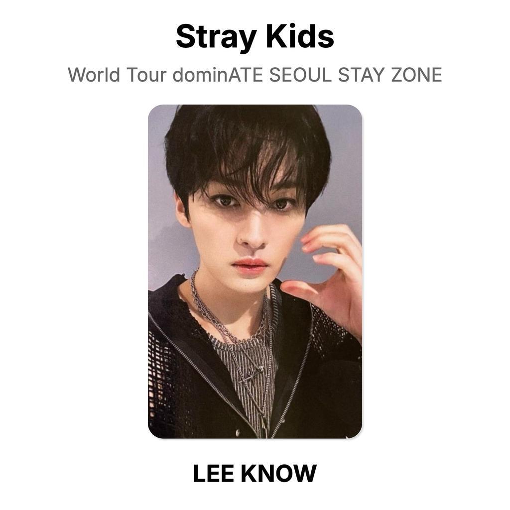 Stray Kids World Tour dominATE SEOUL STAY ZONE Official Photocard