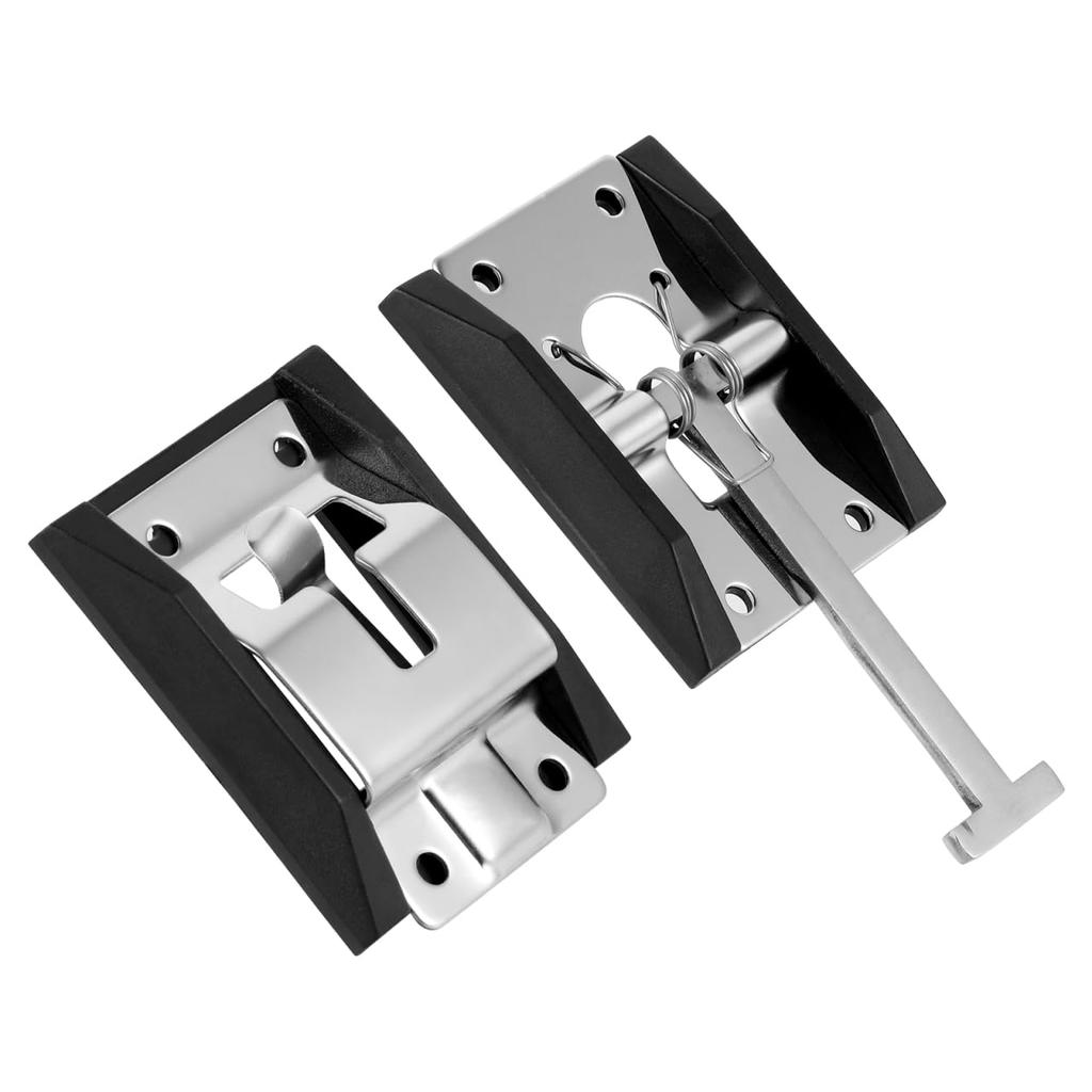 VORCOOL 1 Pair Metal T Style Entry Door Catch Stainless Steel Holder for RV