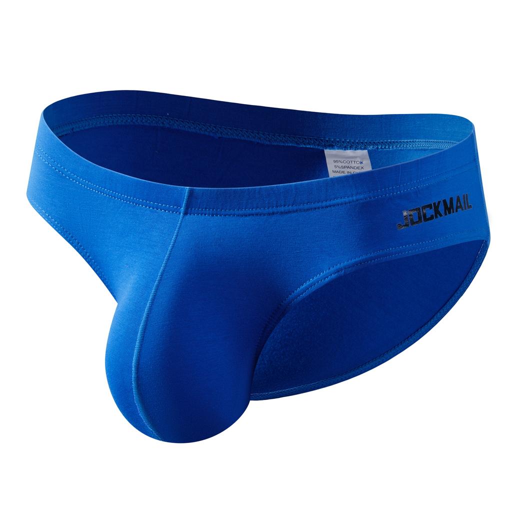 Slips JOCKMAIL Baumwolle Niedrige Taille Sport Atmungsaktiv Komfort Großer Hodensack Alltags-Herren-Slips Unterwäsche