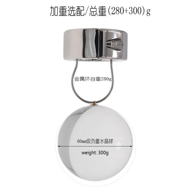Stainless Steel Pendant Extra Heavy Weight Ball Physical Stretching Men's Sex Toys Sex Tools Gravitational Ball Can Be Hung At Will