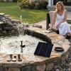 Solar Powered Water Fountain Pump with Multiple Nozzles Solar Fountain Pump Kit for Bird Bath Garden Fish Tank Pond Patio
