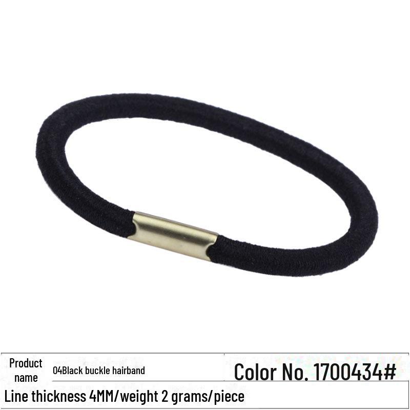 

Черная пряжка, бесшовная эластичная резинка для волос - аксессуар для самостоятельного изготовления украшений