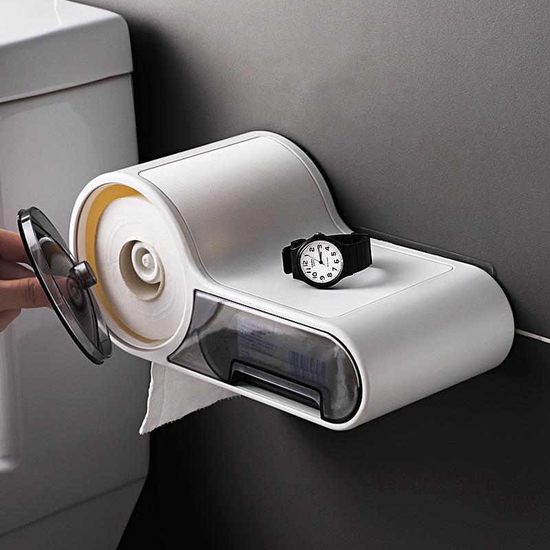 Waterproof Wall-Mounted Multifunctional Tissue Box