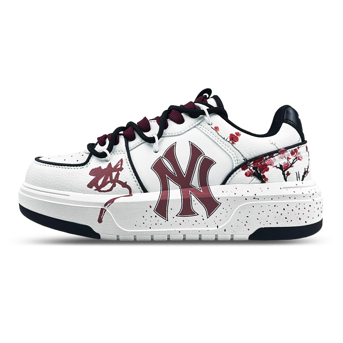 

MLB Chunky Liner Low top Skateboard Shoes Unisex White Red Black 3ASXCA12N-50WHS(Team456-) 36.5