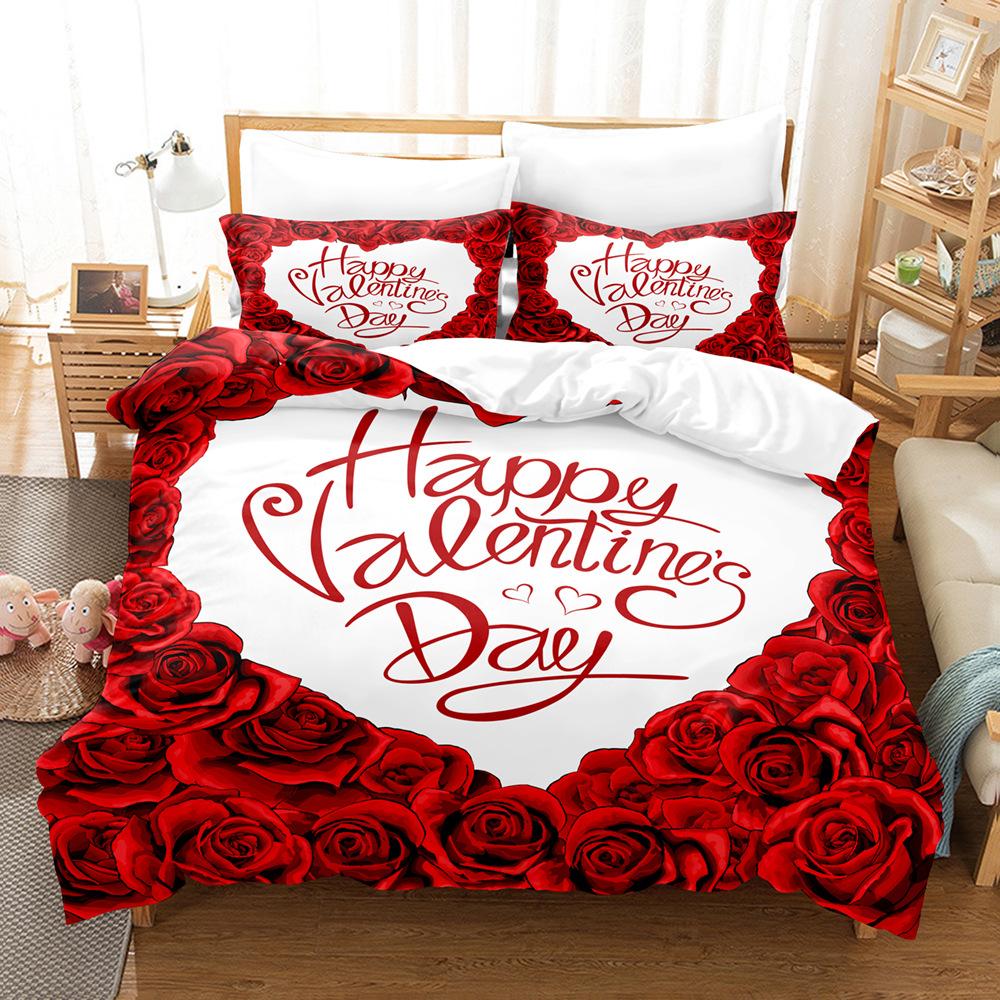 Fashion Technology Printing, 3D Digital Printing, Bedding, Duvet Covers, Pillowcases, Three-piece Sets
