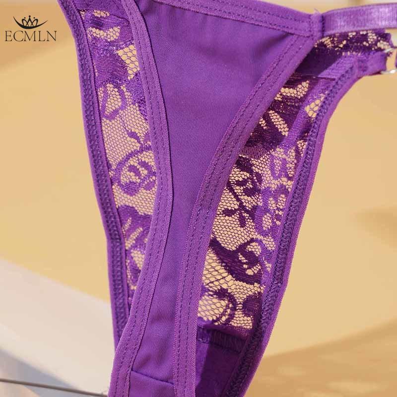 Sexy Spitze Verstellbare Strings für Damen Hüfttief Ausgeschnittene Slips Weibliche Atmungsaktive Unterhosen Perspektive Sexy Dessous