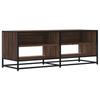 VidaXL Meuble TV chêne marron 120,5x40x46cm bois d'ingénierie et métal, banc TV, meuble hifi, centre de divertissement, 848893