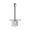 Fashionable Cubic Zirconia Tongue Stud & Nipple Ring Body Piercing Jewelry