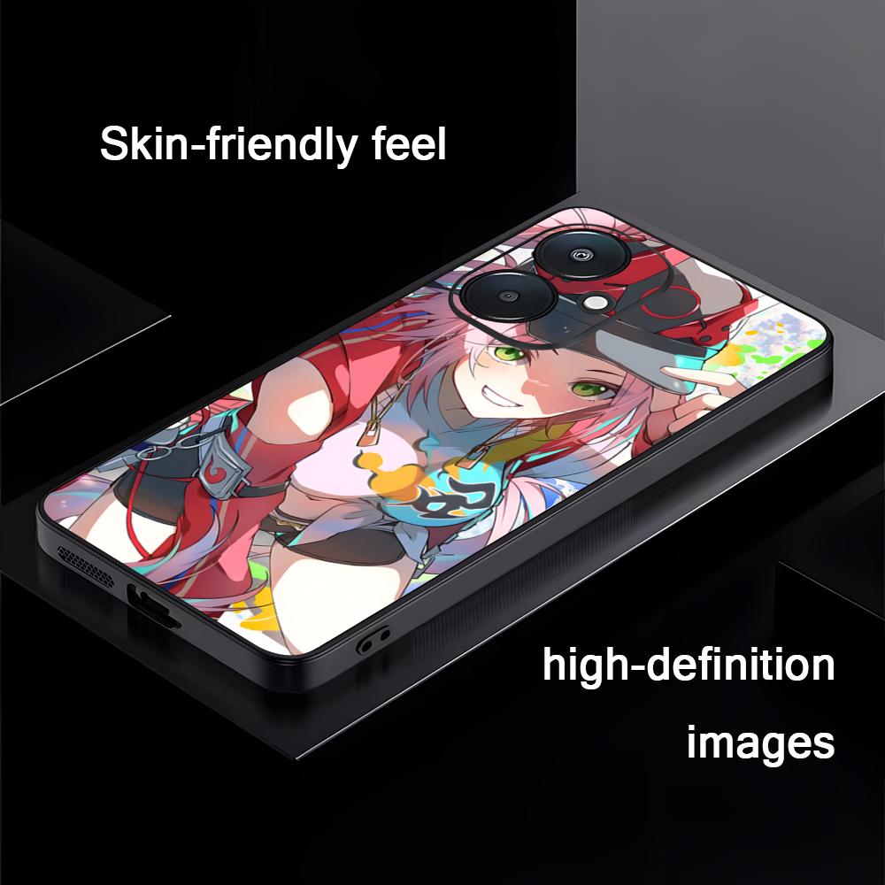 Cool Game HonkaiStarRail Rappa Phone Case For Xiaomi Redmi 14C 13C 12C Note14 13 12 11 10 Pro Plus S Soft Black Phone Cover