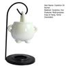 Hanging Pagan Cauldron Oil Burner Wax Warmer Aroma Diffuser with Handle Ceramic Tealight Candle Holder Witch Halloween Decoration